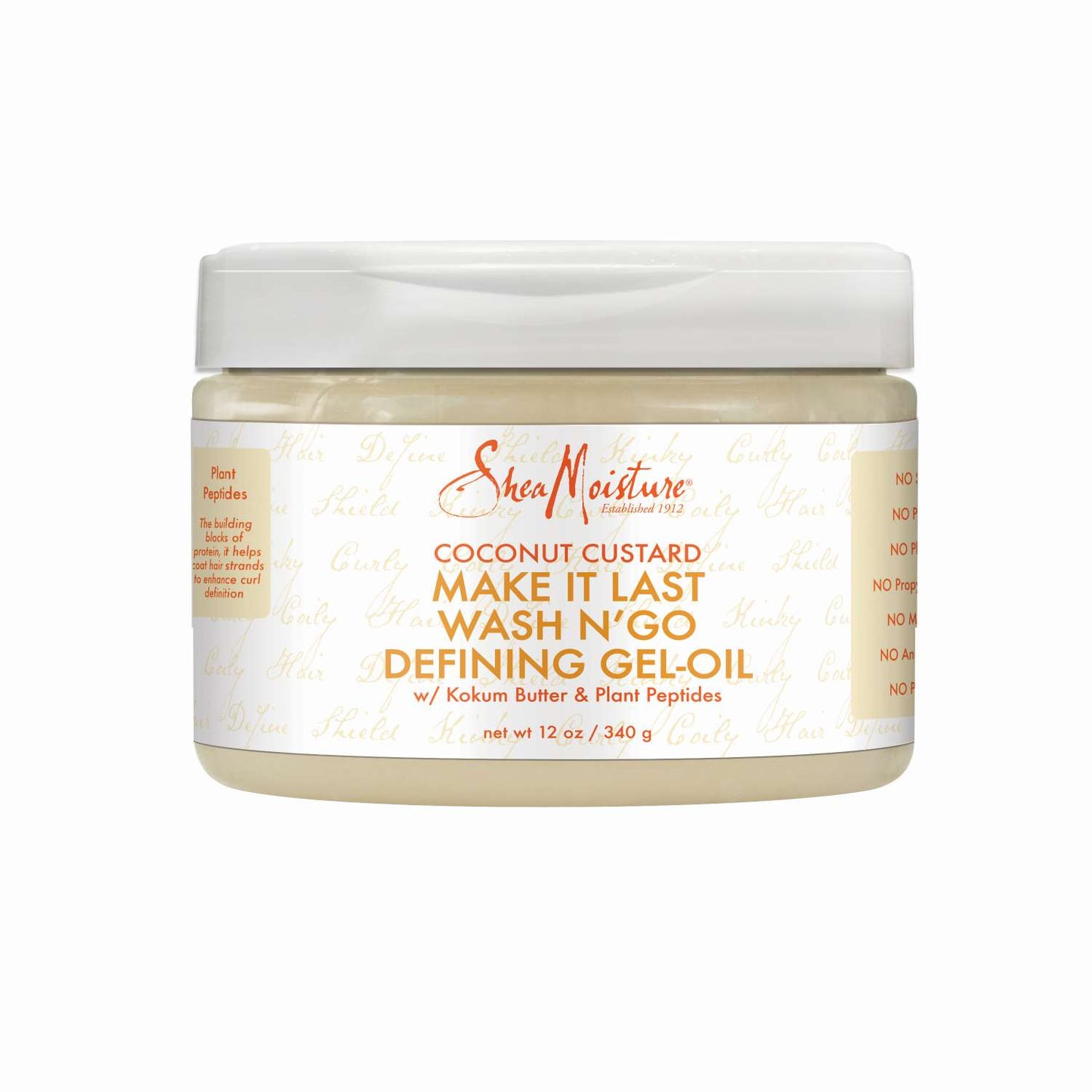 Crema de coco con humedad de karité, aceite en gel definitorio Make It Last Wash N Go