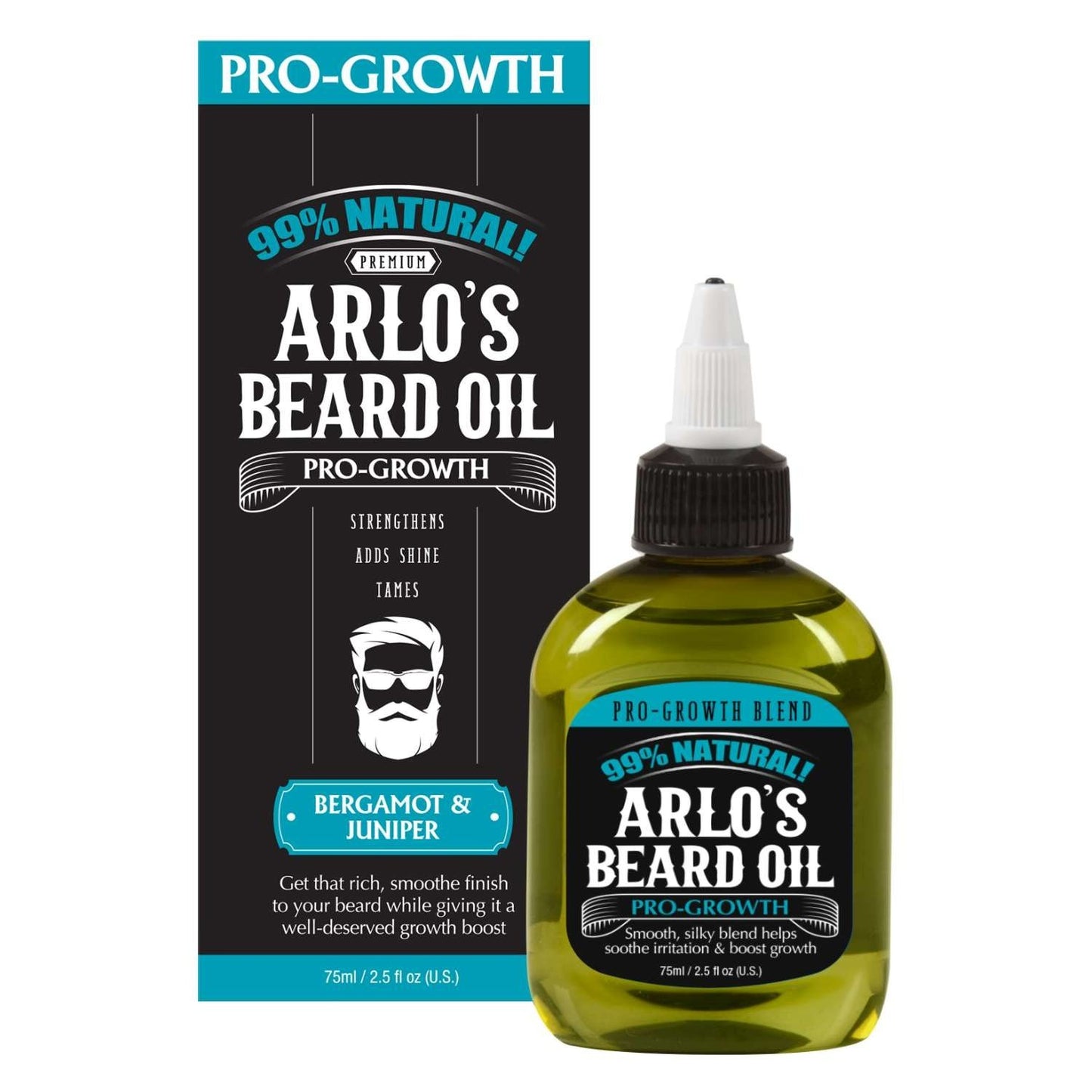 Arlos Aceite Para Barba Pro Crecimiento Bergamota Enebro 75 Ml
