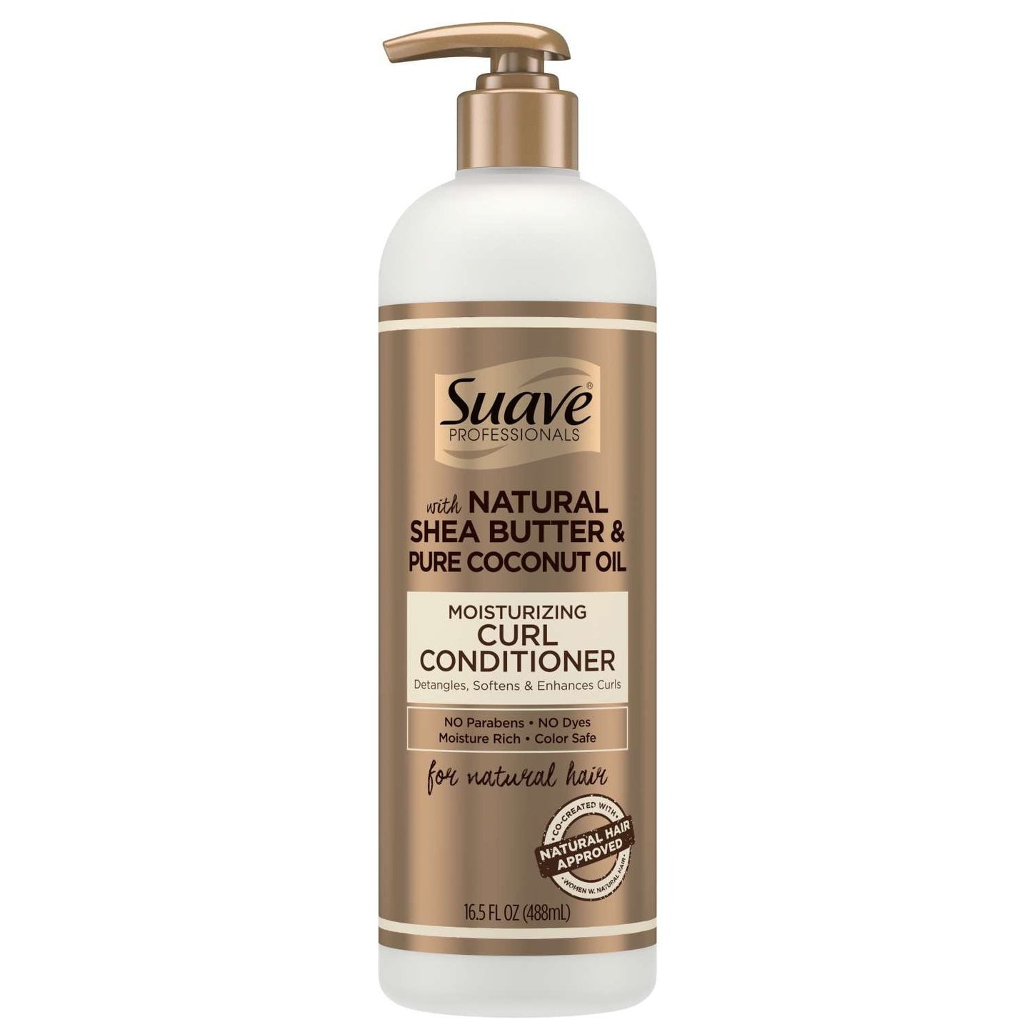 Suave con manteca de karité natural, aceite de coco puro, acondicionador hidratante para rizos