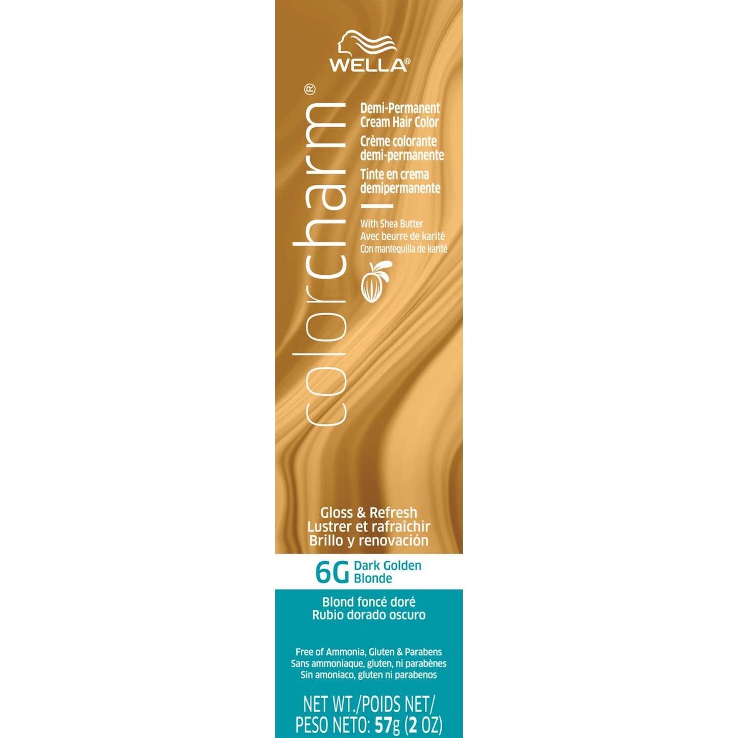 Wella Color Charm Coloración en crema demipermanente 6G Rubio dorado oscuro