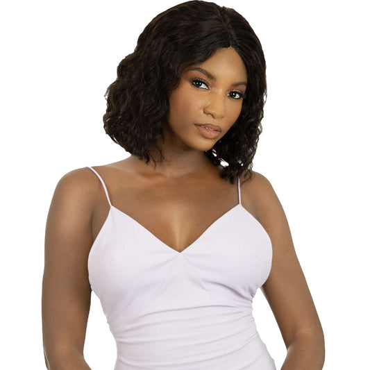 Bare Beauty - Human Hair Wig With 13 Inch X 4 Inch Free Part Hand-Tied Lace Front Wig  Loose Wave - #Natural Color