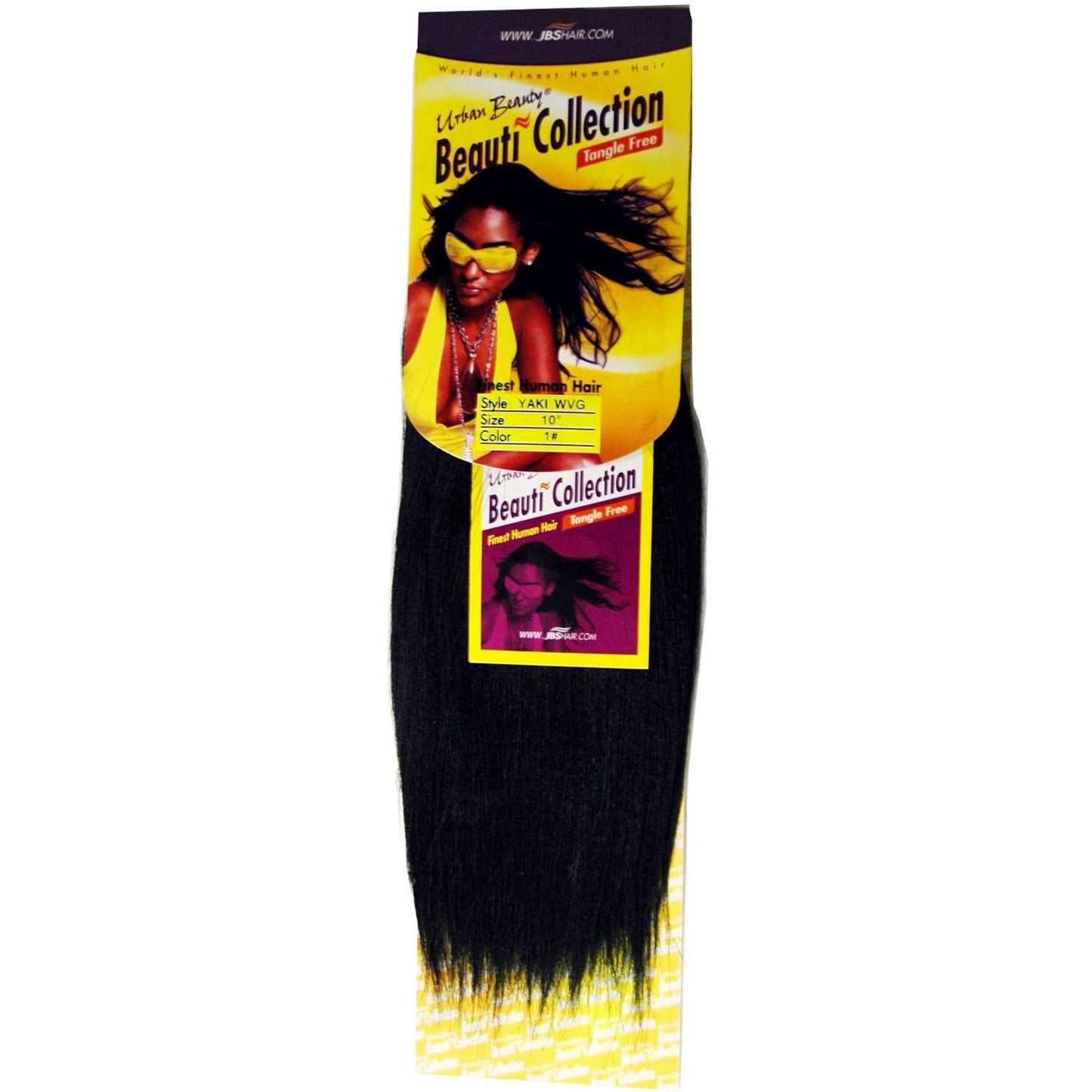 Beauti Collection - Human Hair Yaki Weaving 10 Inch Color 1