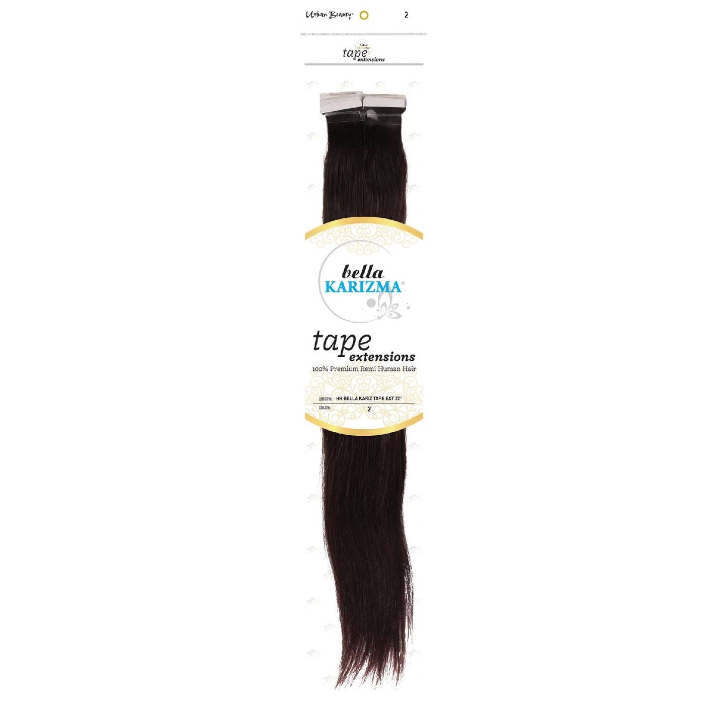 Human Hair Bella Karizma Tape Hair Extension 22 Inch 2