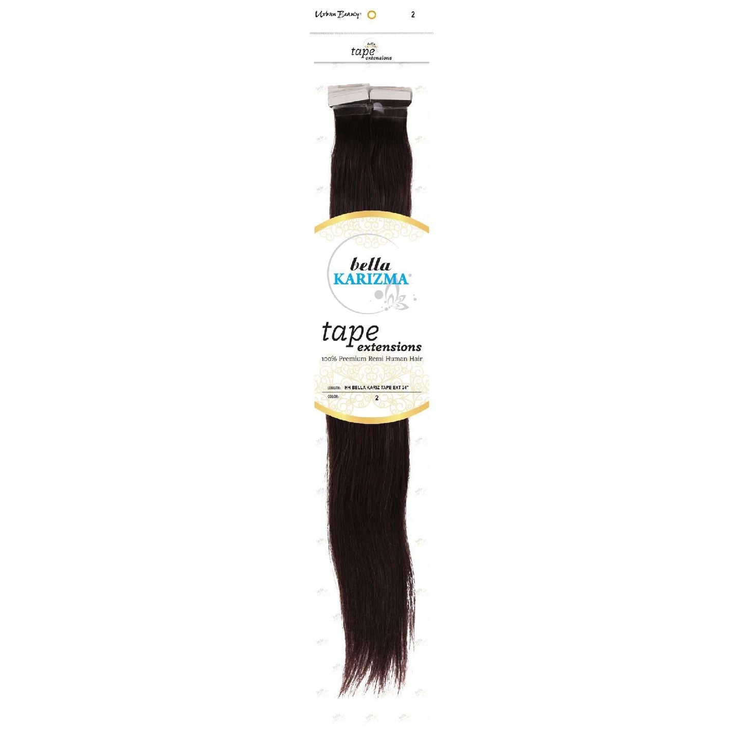 Human Hair Bella Karizma Tape Hair Extension 24 Inch 2