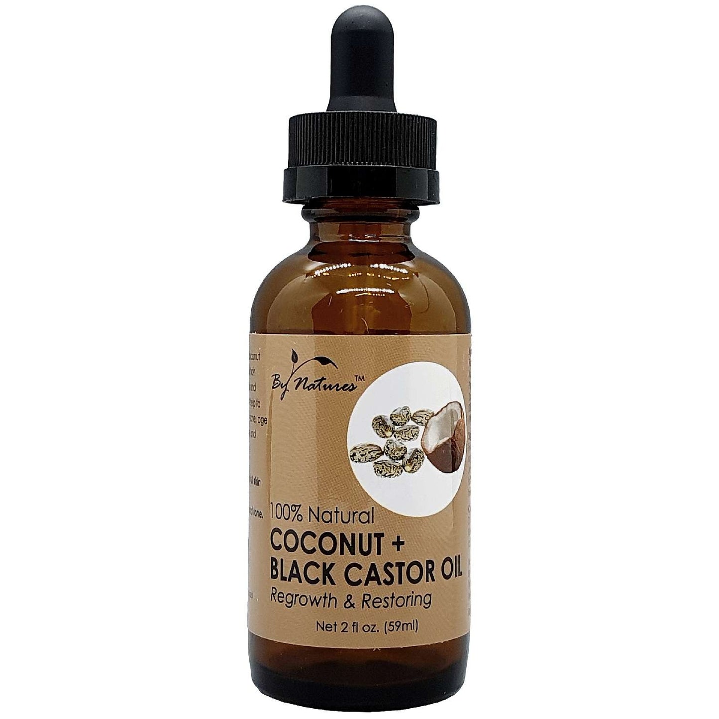 By Nature 100% Natural Coconut Black Castor Oil