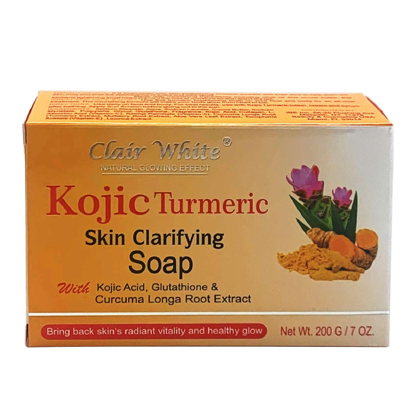 Clair White Clarifying Soap With Kojic Acid & Curcuma Longa Root Extract