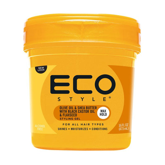 Eco Styler Gel de peinado Aceite de oliva Manteca de karité Aceite de ricino negro Semillas de lino