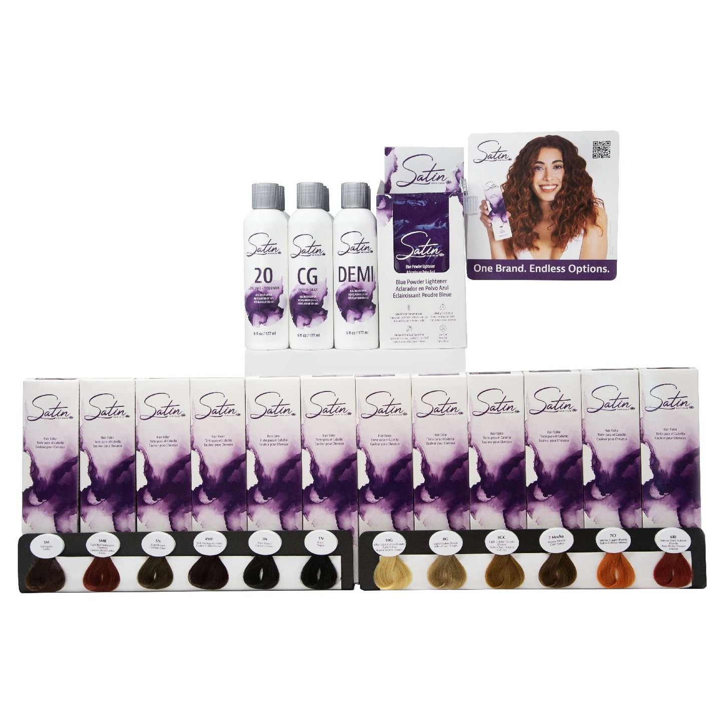 Satin Hair Color Intro Display