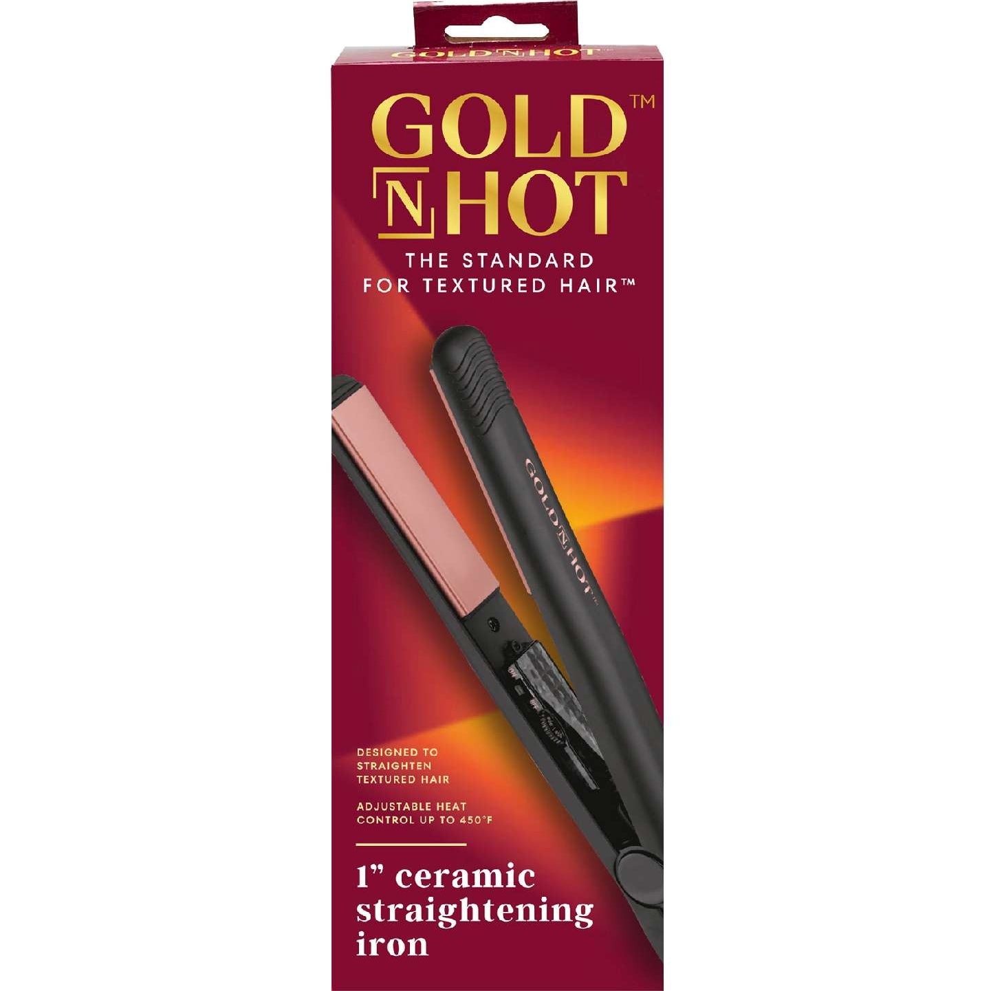 Gold N Hot Flat Iron Ceramic Rose Gold 1 Inch