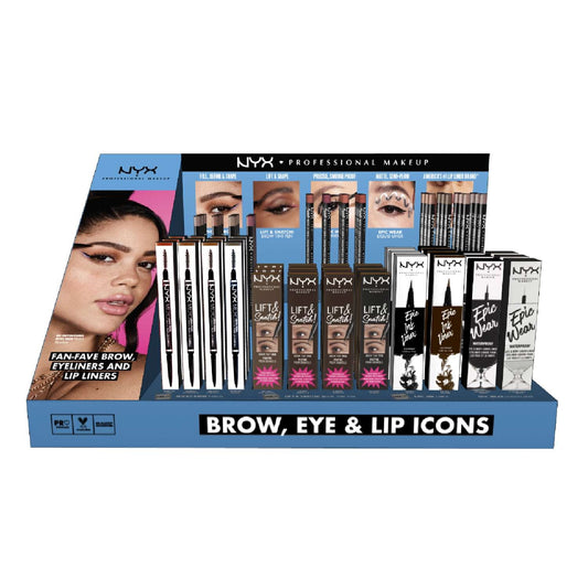 Brow, Eye & Lip Icons Counter Display