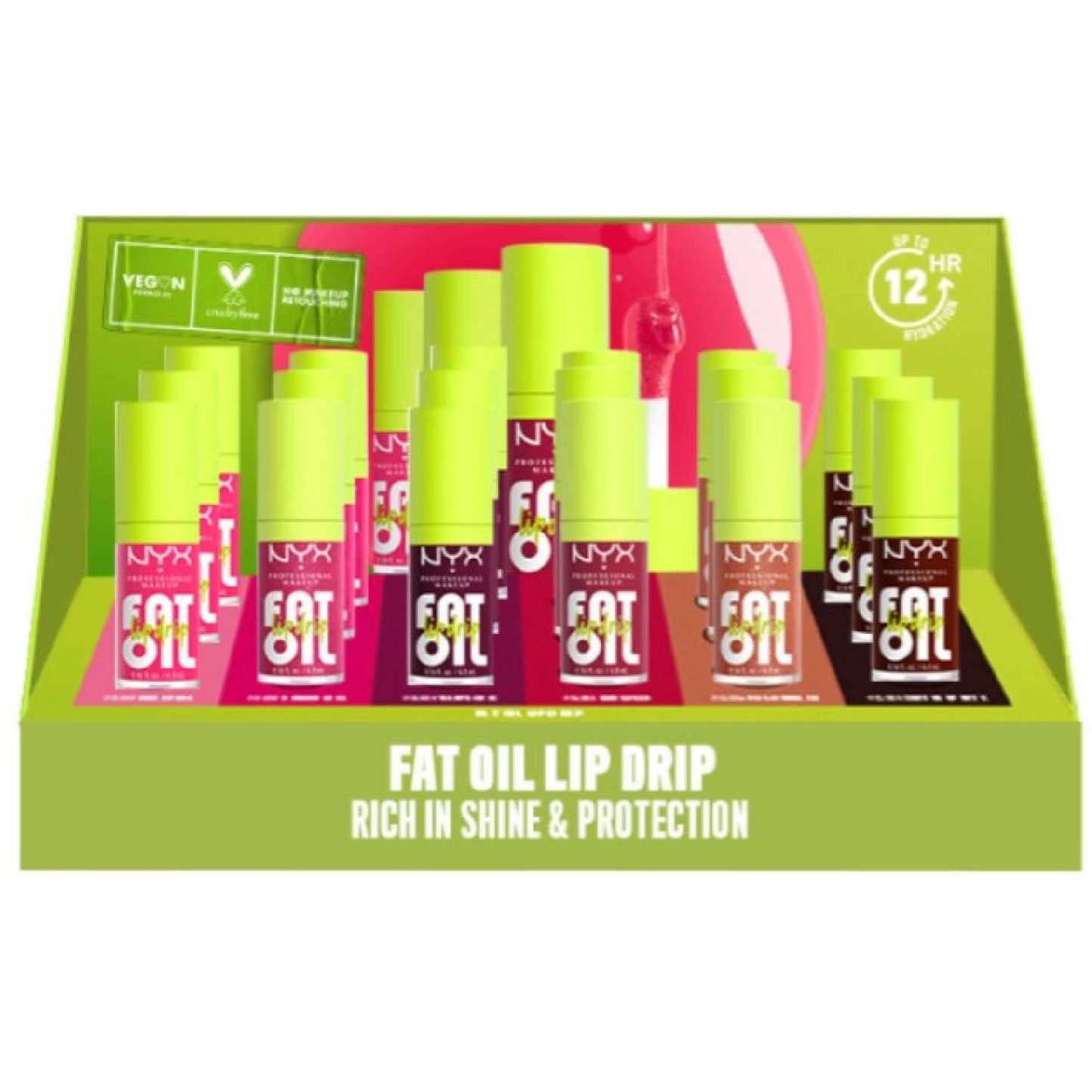 Nyx Fat Oil Lip Drip Counter Display