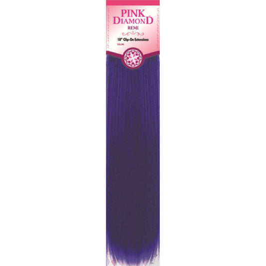 Pink Diamond - Remi Human Hair Clip On 18 Inch Blue