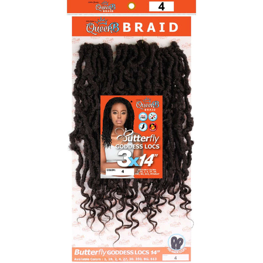 Urban Beauty Queen B Braid Synthetic Butterfly Goddess Locs 3X Value Pack 14 Inch Color 4