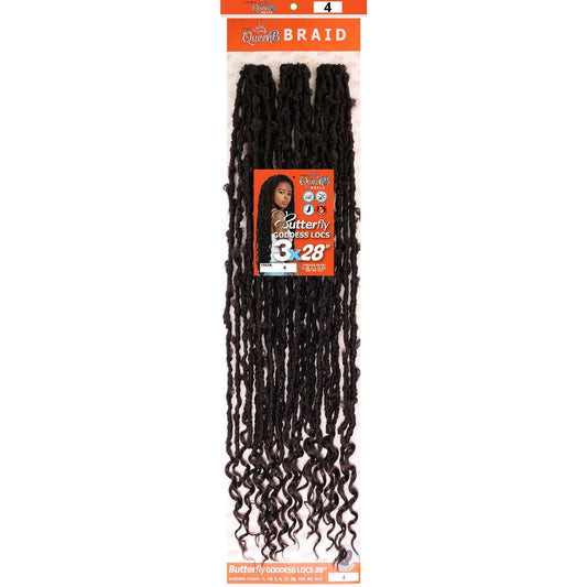 Urban Beauty Queen B Braid Synthetic Butterfly Goddess Locs 3X Value Pack 28 Inch Color 4