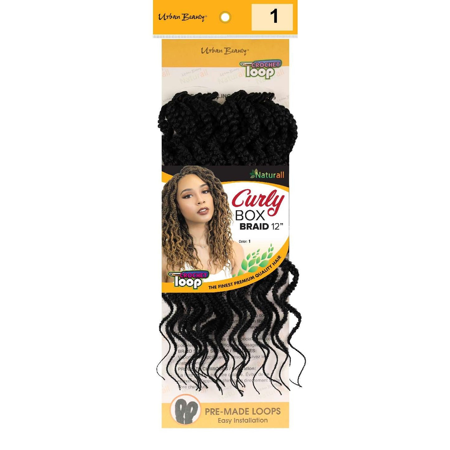 Synthetic Box Braid Curly Style 12 Inch 1