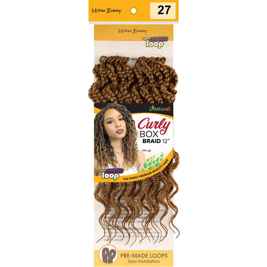 Synthetic Box Braid Curly Style 12 Inch 27