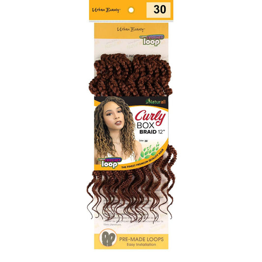 Synthetic Box Braid Curly Style 12 Inch 30