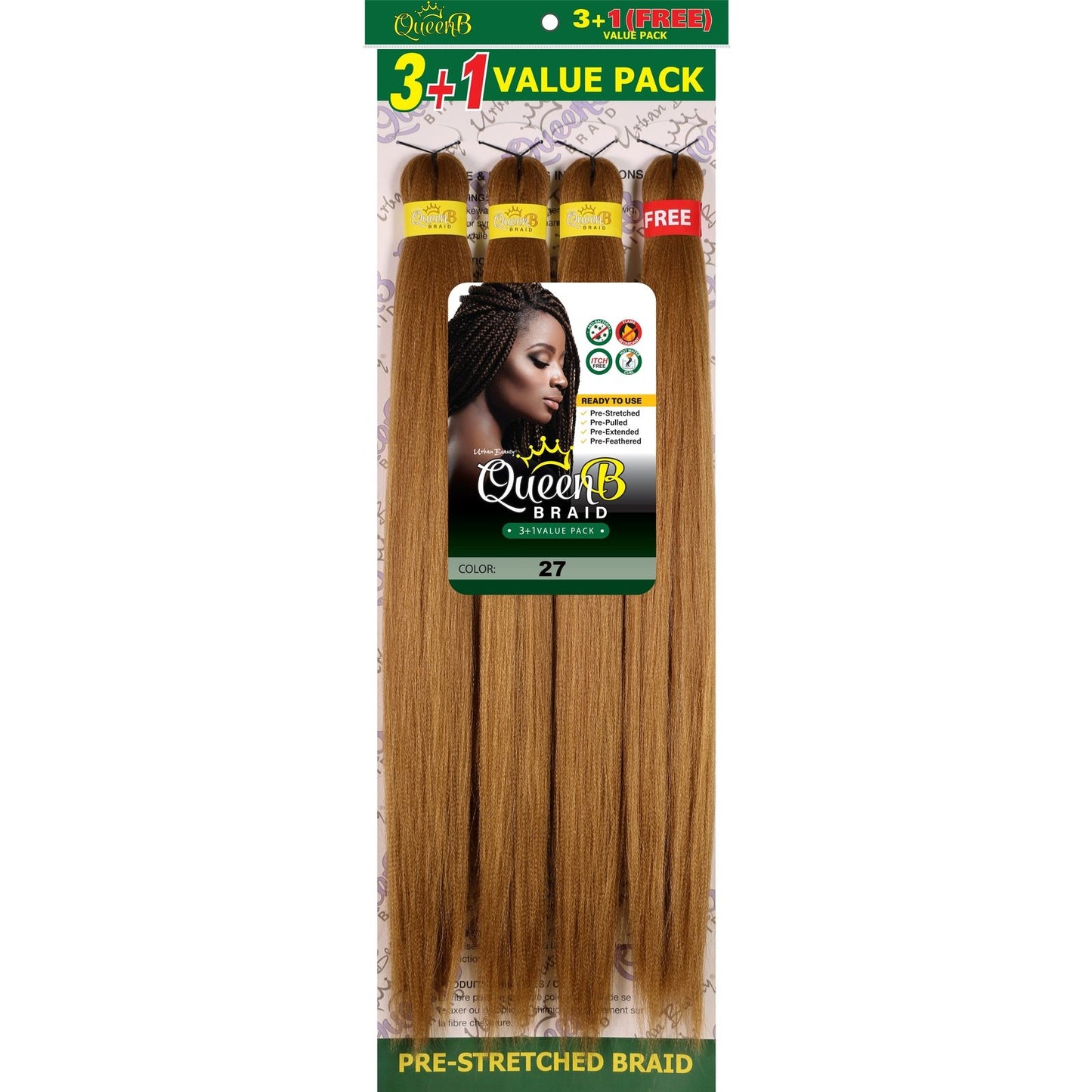 Queen B 40" Pre-Stretched 3+1 Multipack Case