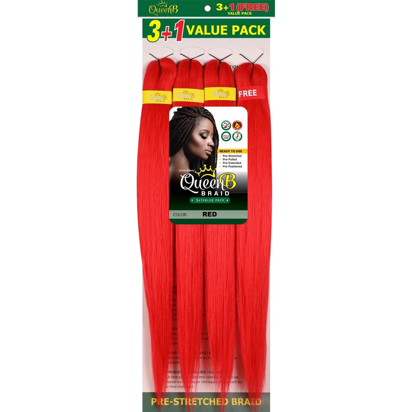 Queen B 40" Pre-Stretched 3+1 Multipack Case