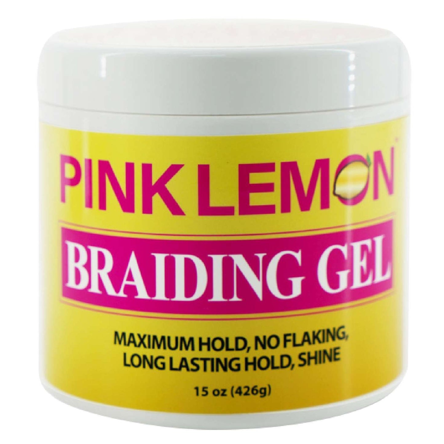 Pink Lemon Braiding Gel 15 Oz