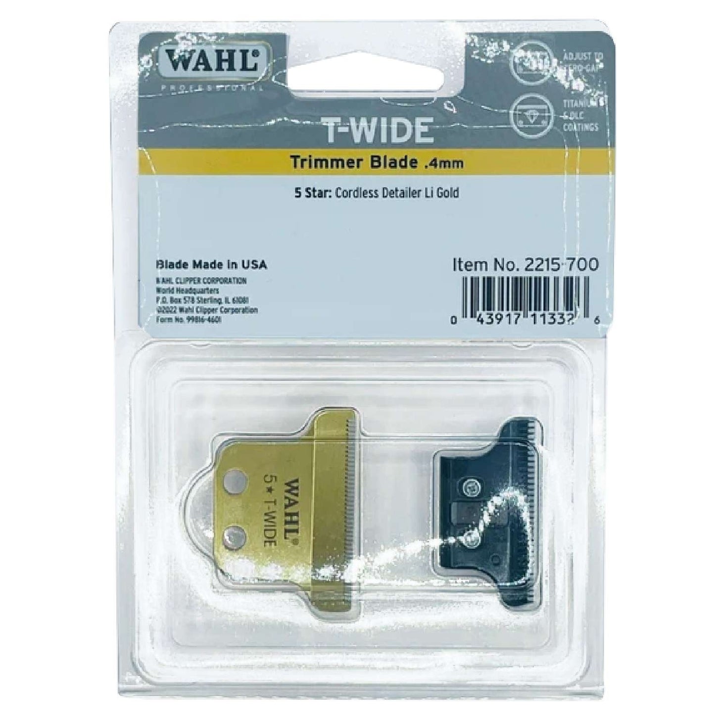 Wahl Blade 5 Star Cordless Detailer Li Gold T-Wide