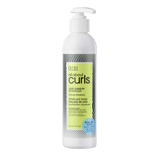 Zotos Professionals All About Curls Deluxe Moisture Luxe Desenredante sin enjuague 7.5 Oz