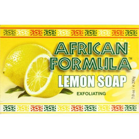 Jabón de fórmula africana exfoliante de limón 7 oz