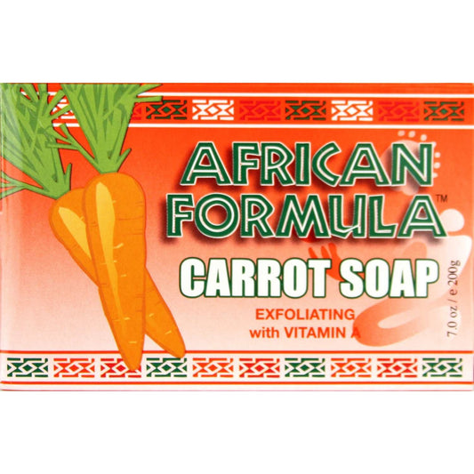 Jabón de Fórmula Africana Exfoliante de Zanahoria 7 Oz