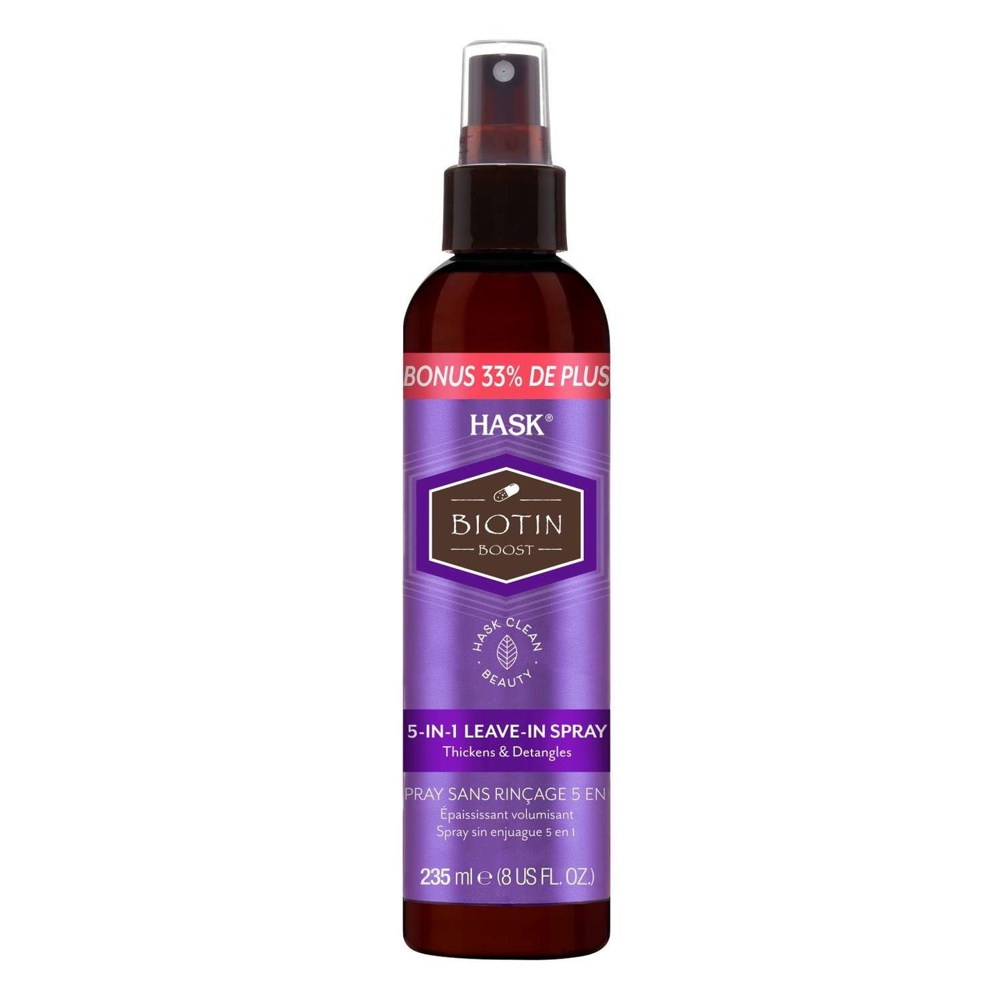 Hask Leave In Spray 5In1 Biotin Boost Bonus 8 Oz