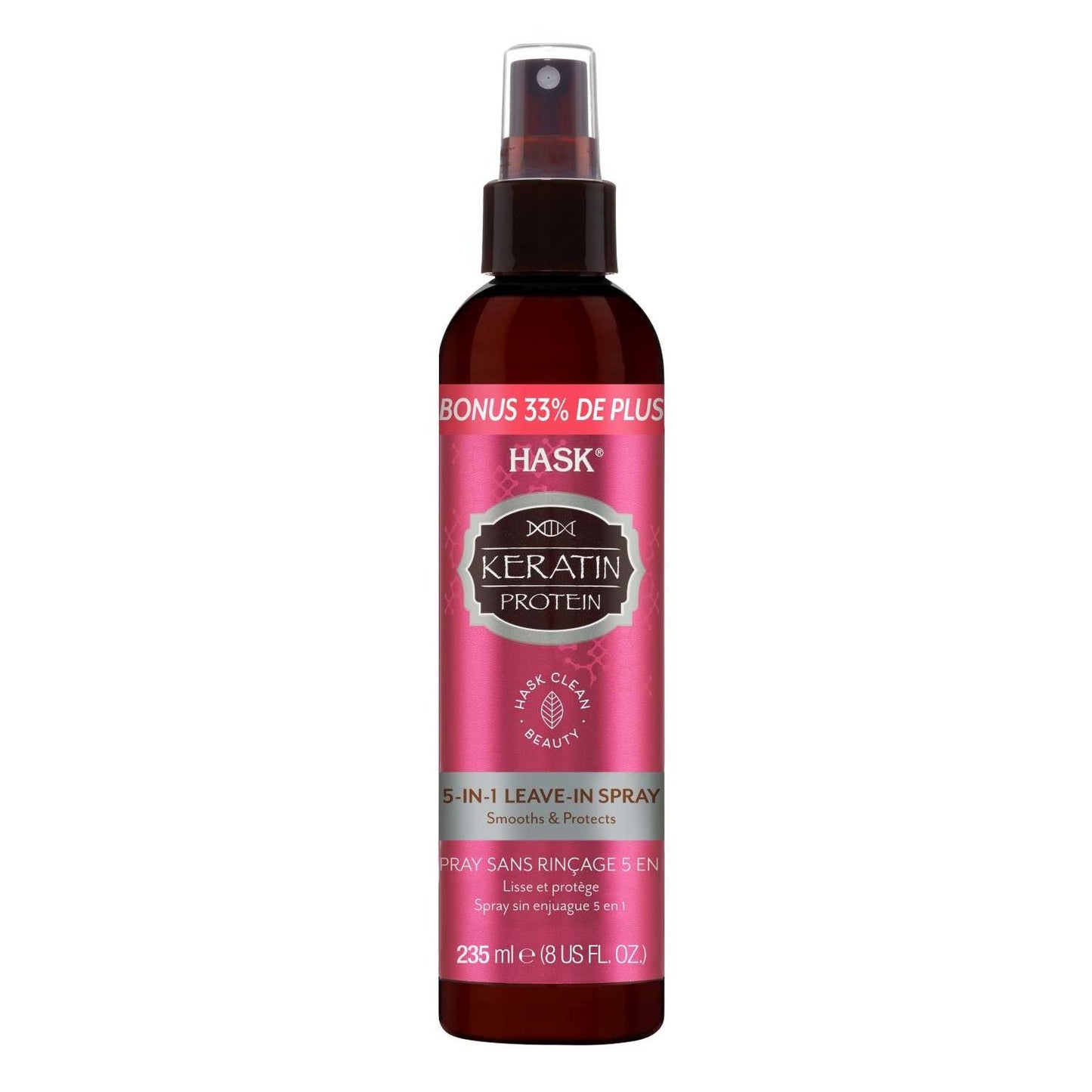 Hask Leave In Spray 5In1 Keratin Bonus 8 Oz