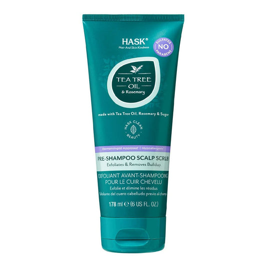 Hask Tee Tree And Rosemary Pre-Shampoo Scalp Scrub 6 Oz