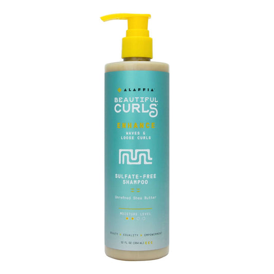 Alaffia Beautiful Curls Enhance Sulfate-Free Shampoo 12 Oz