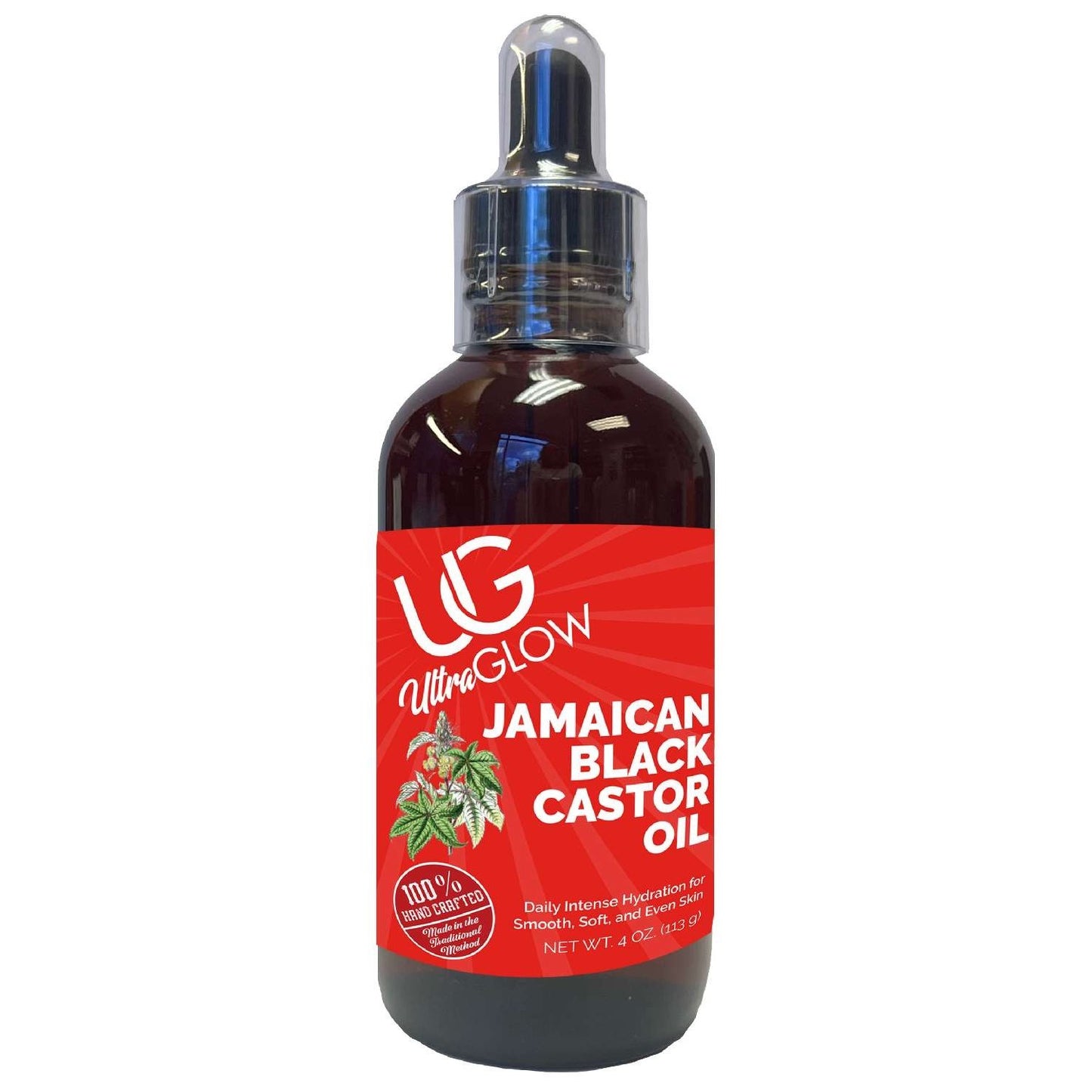 Aceite de ricino negro jamaicano Ultra Glow, 4 onzas