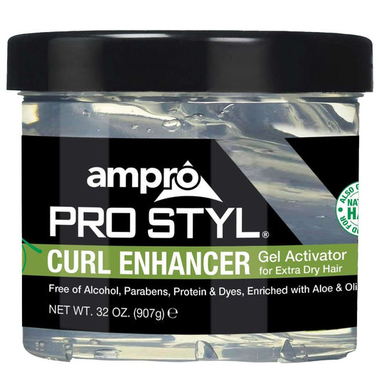 Ampro Curl Enhancer Gel Activator Extra Dry With Olive 32 Oz