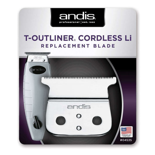 Andis T-Outliner Wireless Li Reemplazo T-Blade Acero al carbono