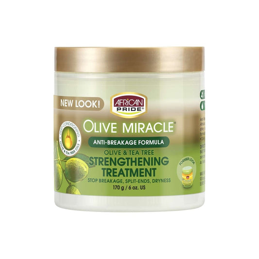 Tratamiento fortalecedor African Pride Olive Miracle 6 oz
