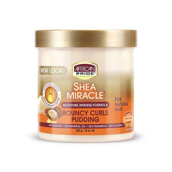 African Pride Shea Butter Miracle Bouncy Curls Pudding 15 Oz