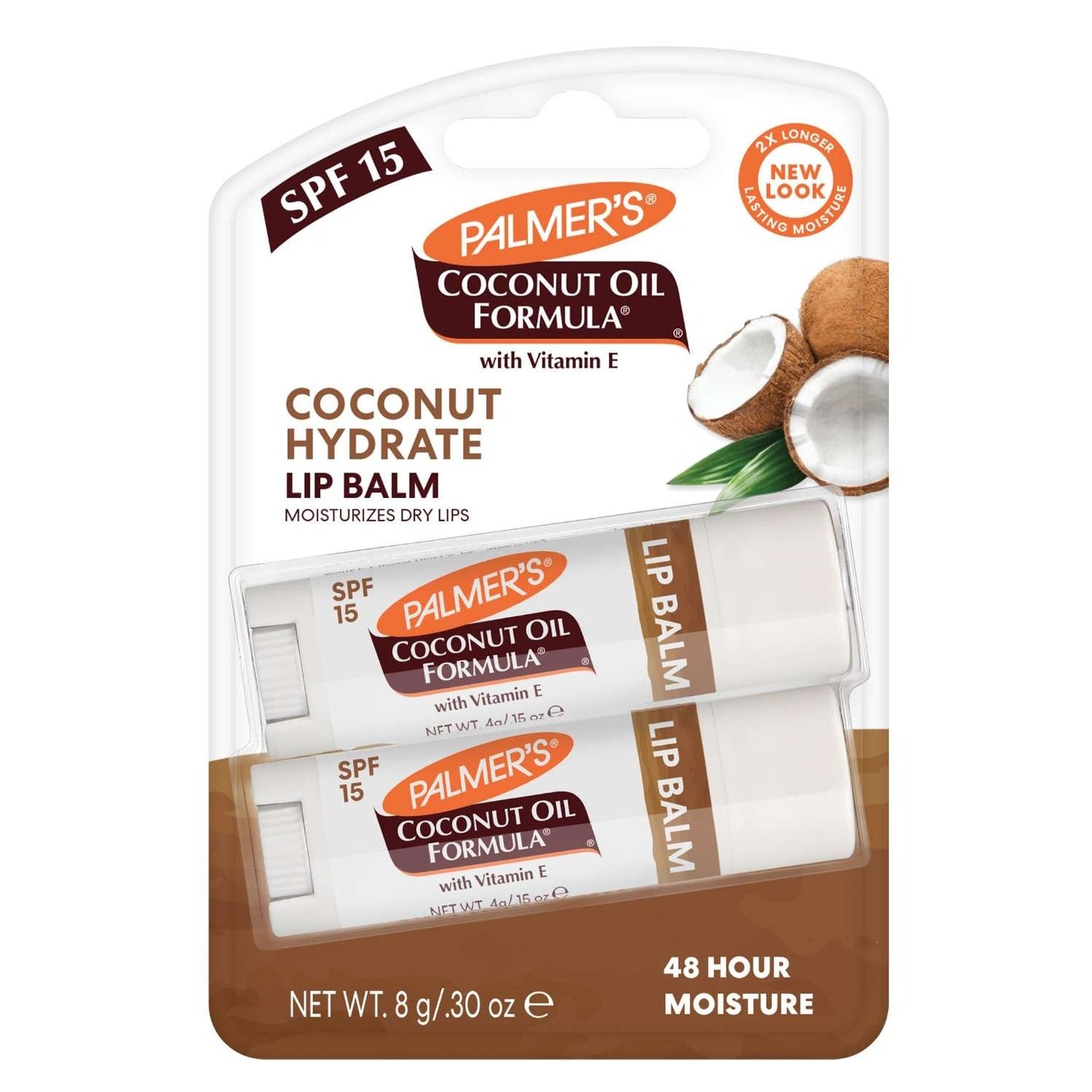 Palmers Palmers Aceite de Coco Spf 15 Bálsamo Labial Paquete Doble 0.15 Oz