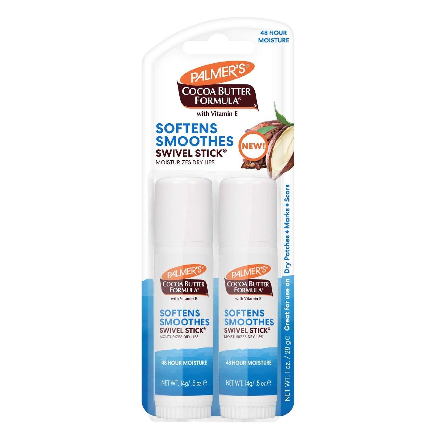 Palmers Palmers Cocoa Butter Swivel Stick Twin Pack 0.5 Oz