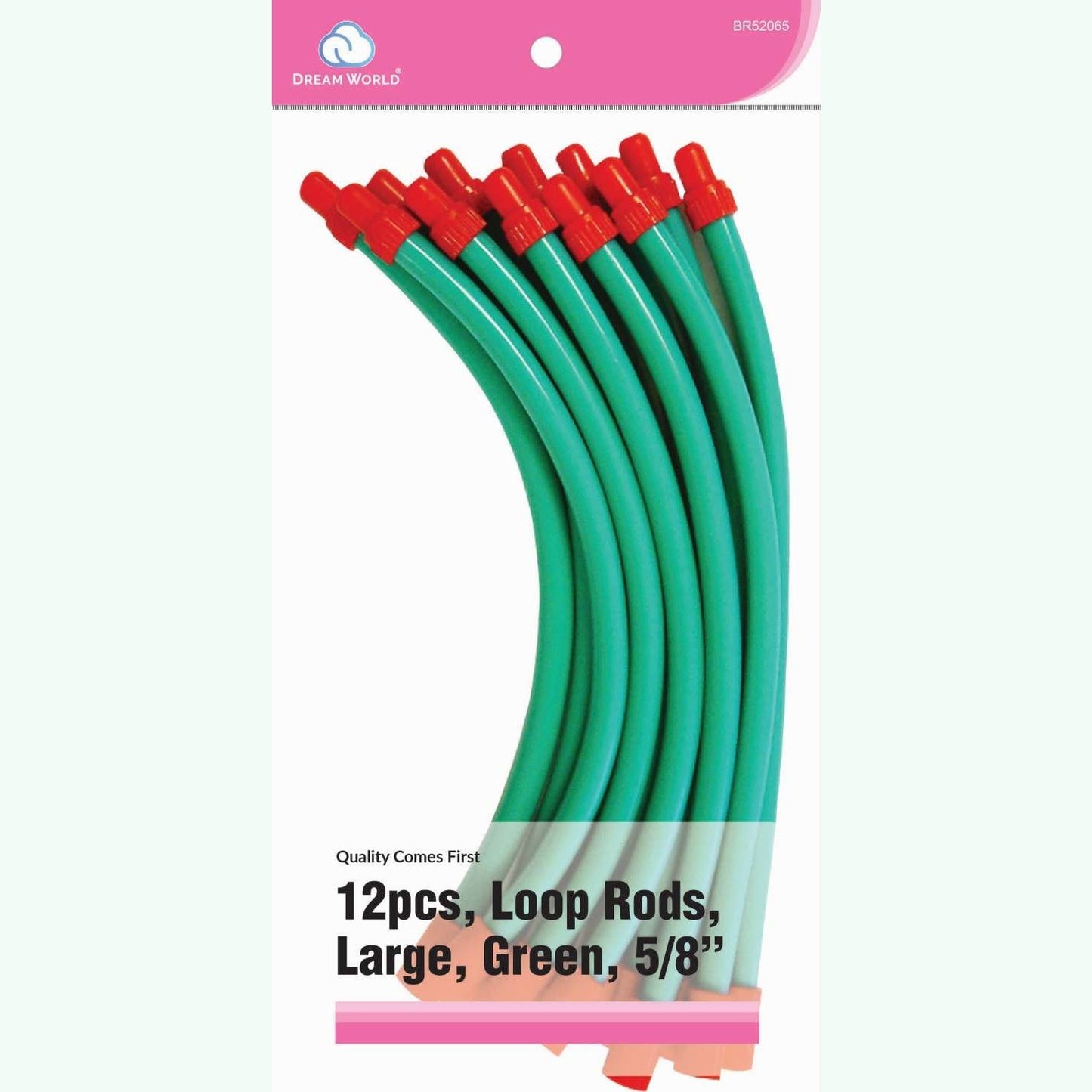 Brittny Loop Rods-Green 12 unidades grandes