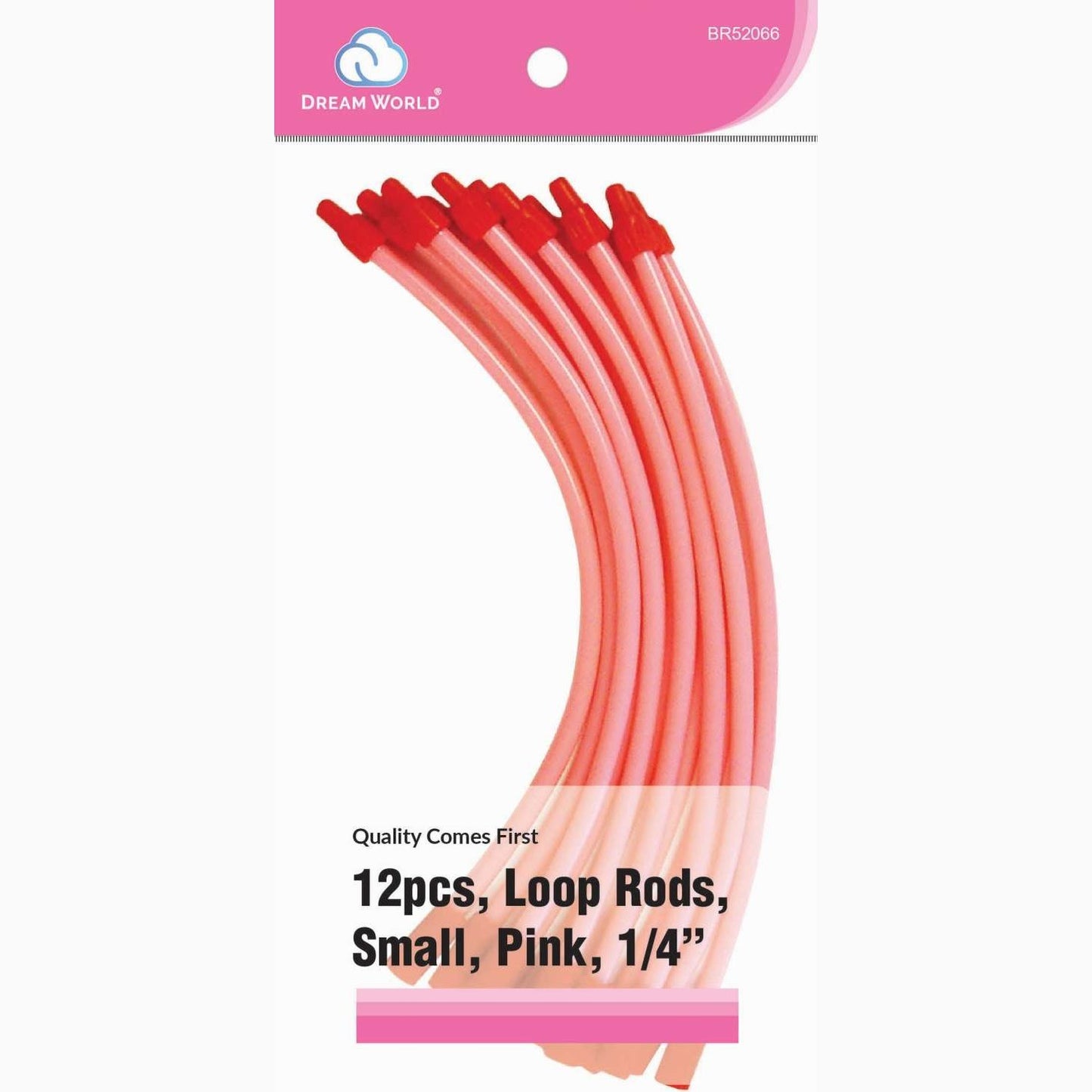 Brittny Loop Rods-Rosa 12 unidades pequeñas