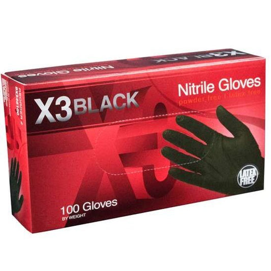 Guantes Nitrilo Negro 100 Piezas X-Large