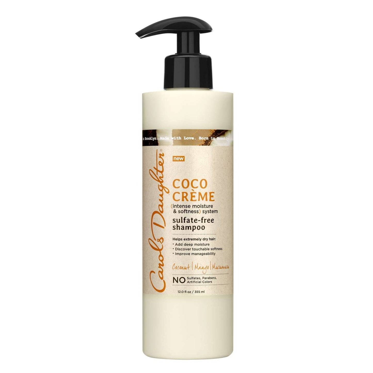 Carols Daughter Coco Creme Champú sin sulfato, 12 onzas