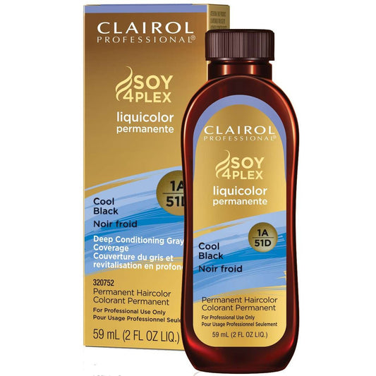 Clairol Soy Liquicolor Permanente 1A51D Negro Frío 2 Oz