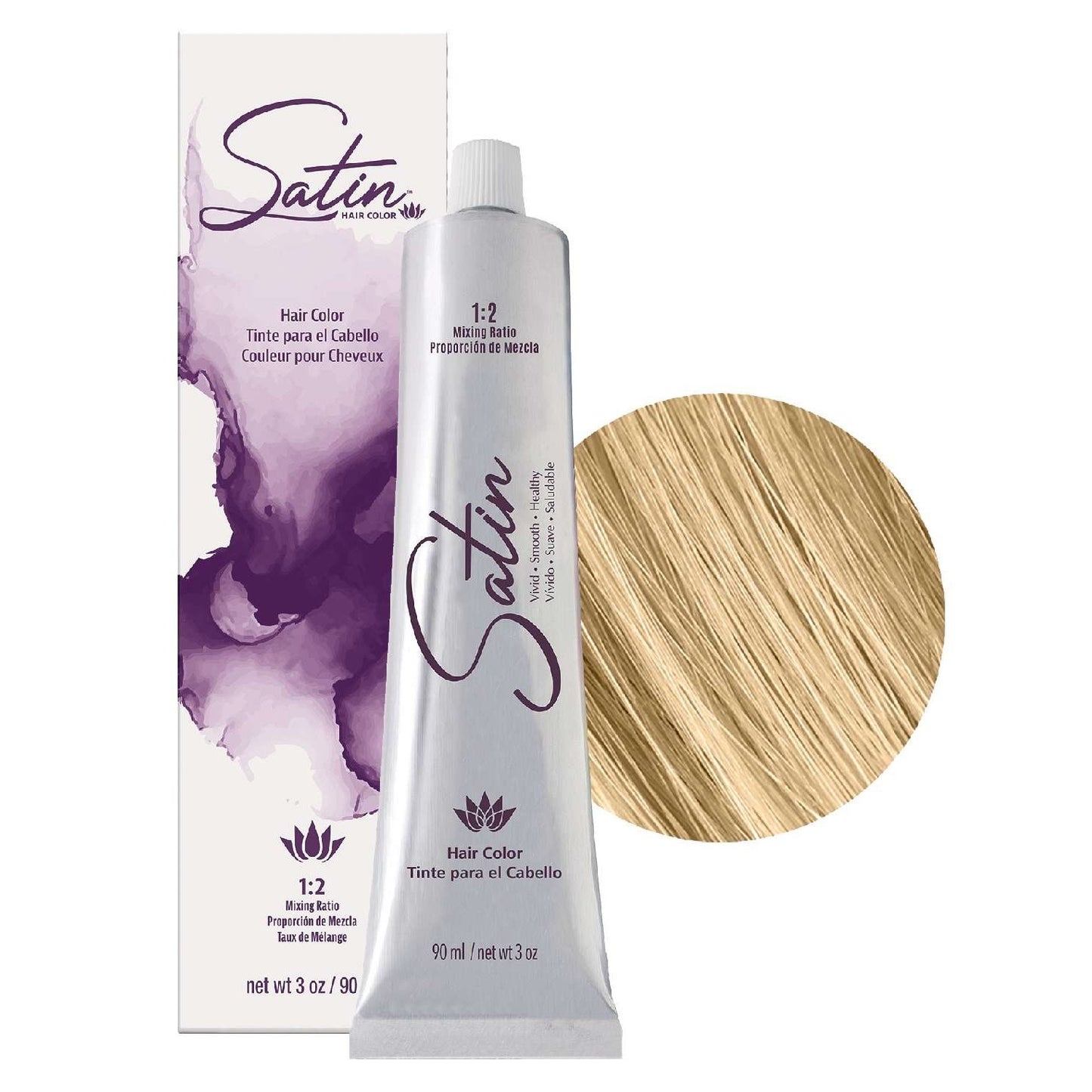 Satin Hair Color 8G Light Golden Blonde 3 Oz