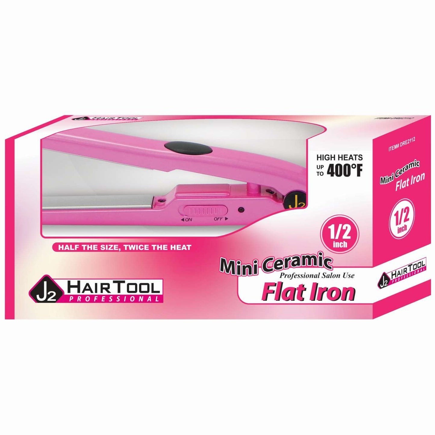 J2 Hair Tools Plancha Mini Rosa Fuerte