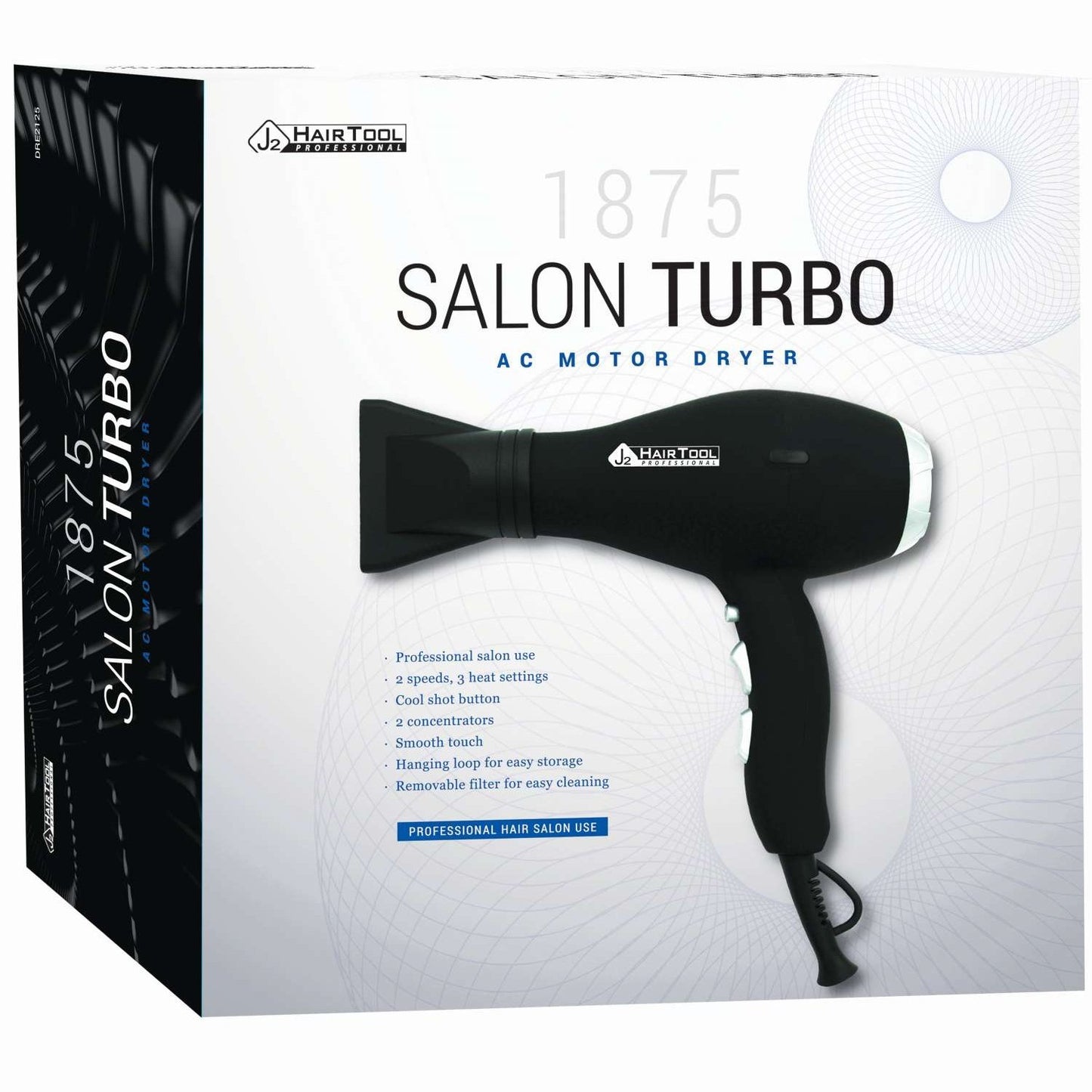 Secador J2 Hair Tools Ac Turbo Negro