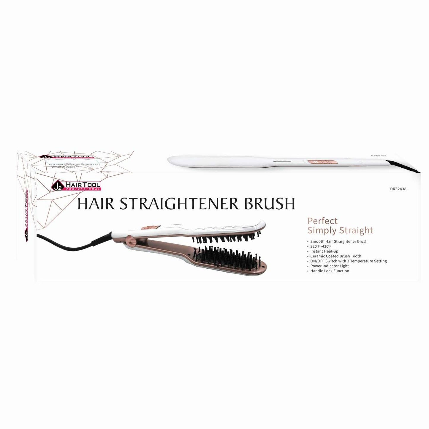 J2 Hair Straightener Brush