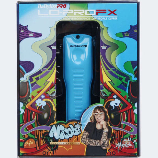 Babylisspro 4Barbers Influencer Collection Clipper Lo-Profx Blue Nicole