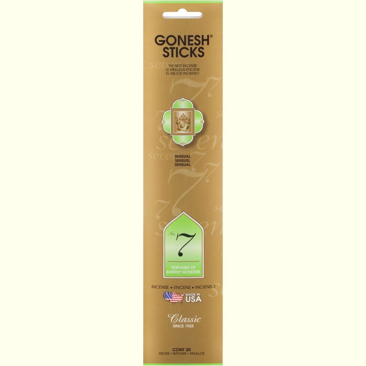 Gonesh Stick Classic 7 Maravillas Terrenales 20 Piezas